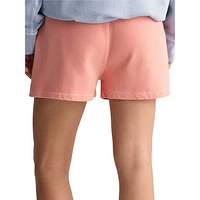 Relaxed-Fit Sunfaded Pull-On Shorts
