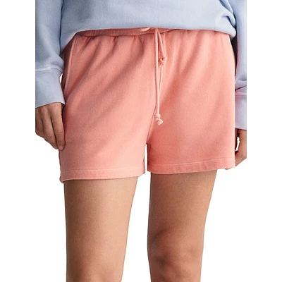 Relaxed-Fit Sunfaded Pull-On Shorts