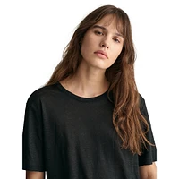 Relaxed-Fit Linen T-Shirt