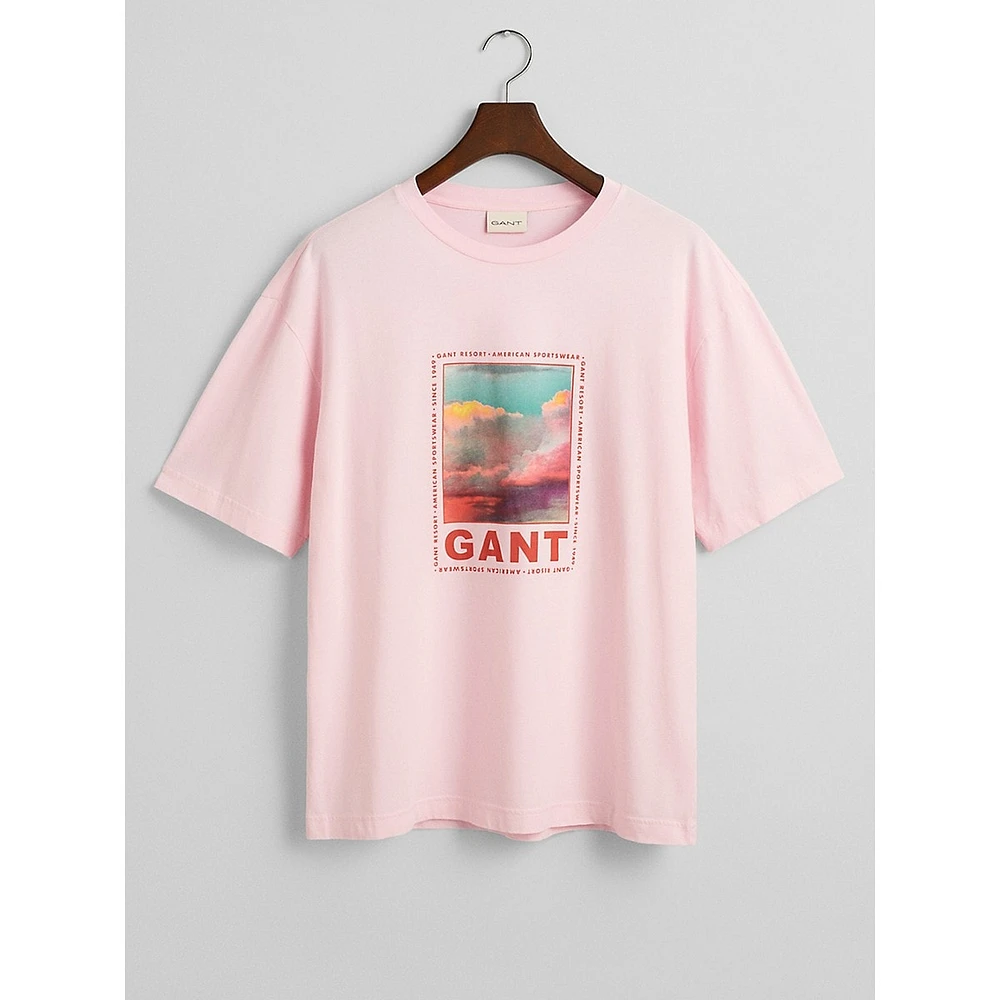 Sun-Faded Washed Graphic T-Shirt