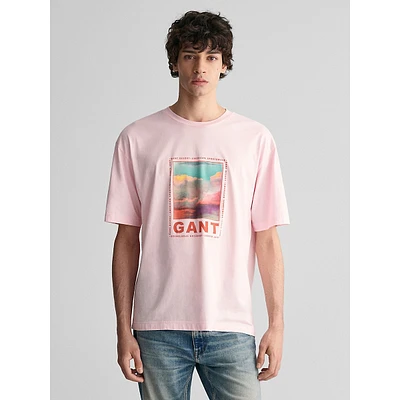 Sun-Faded Washed Graphic T-Shirt