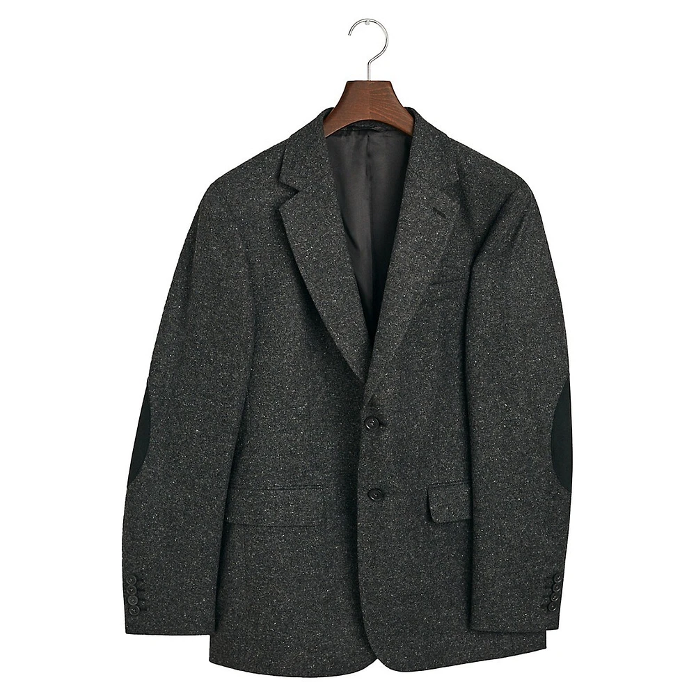 Slim-Fit Donegal Wool-Blend Suit Blazer