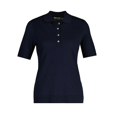 Seamless Short-Sleeve Polo Shirt