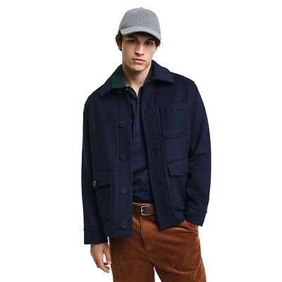 Wool-Blend Field Jacket