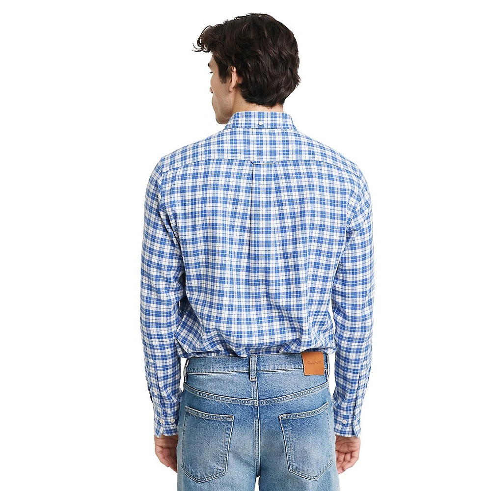 Regular-Fit Flannel Check Shirt