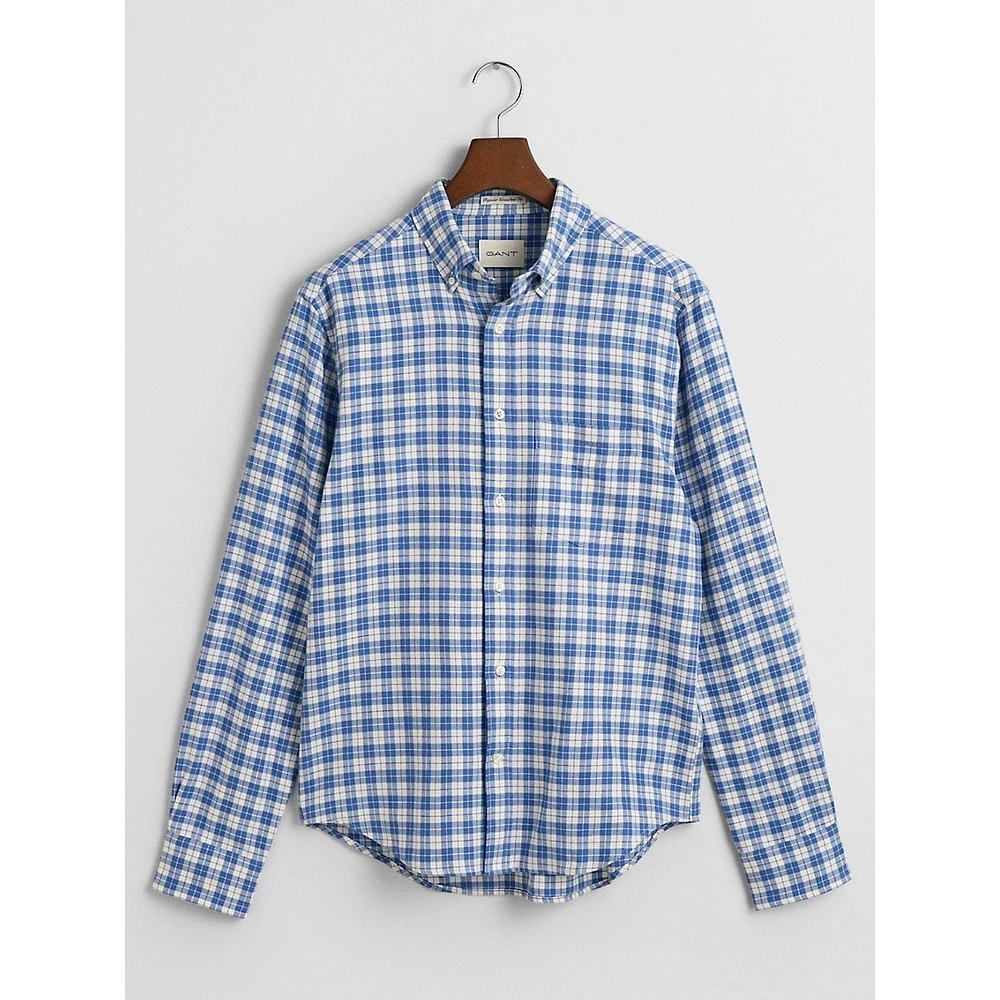 Regular-Fit Flannel Check Shirt