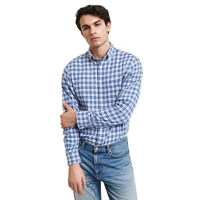 Regular-Fit Flannel Check Shirt