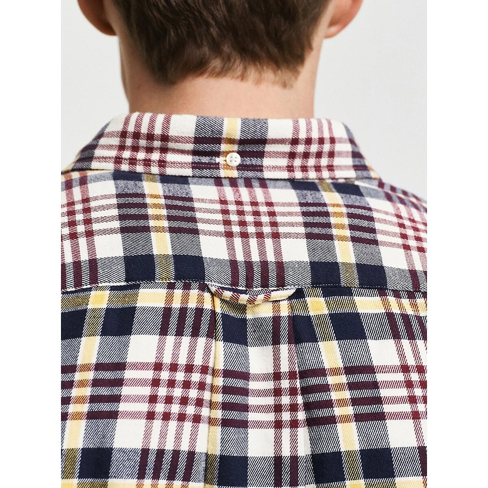 Regular-Fit Flannel Plaid Shirt