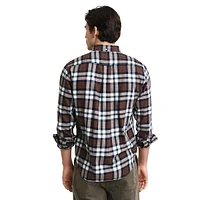 Regular-Fit Flannel Plaid Shirt