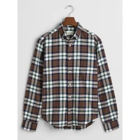 Regular-Fit Flannel Plaid Shirt