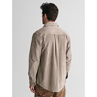 Regular-Fit Corduroy Shacket