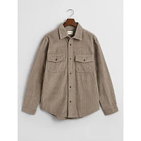 Regular-Fit Corduroy Shacket