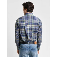 Regular-Fit Archive Poplin Check Organic Cotton Shirt