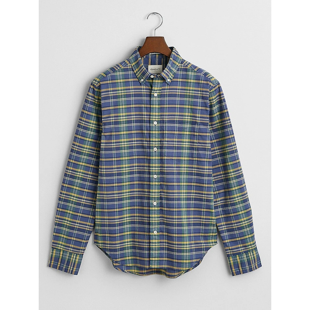 Regular-Fit Archive Poplin Check Organic Cotton Shirt