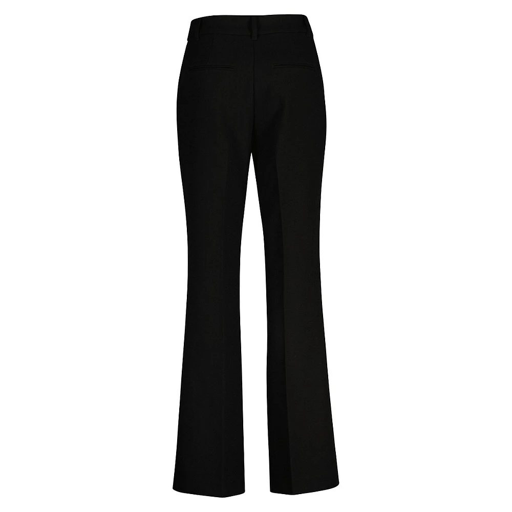 Slim-Fit Flared Dress Pants