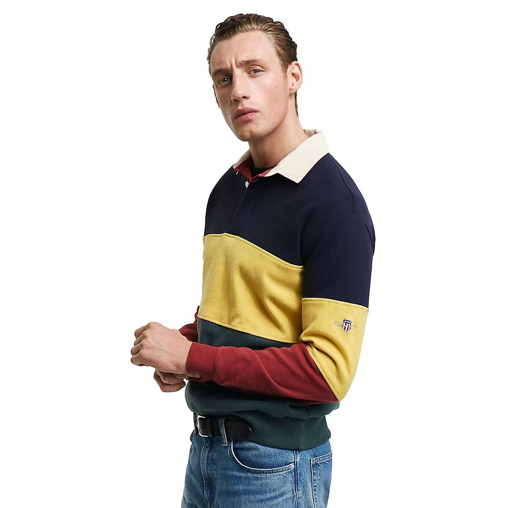 Colourblock Heavy Rugby Shirt