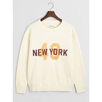 New York 49 Graphic Organic Cotton Sweatshirt