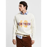 New York 49 Graphic Organic Cotton Sweatshirt