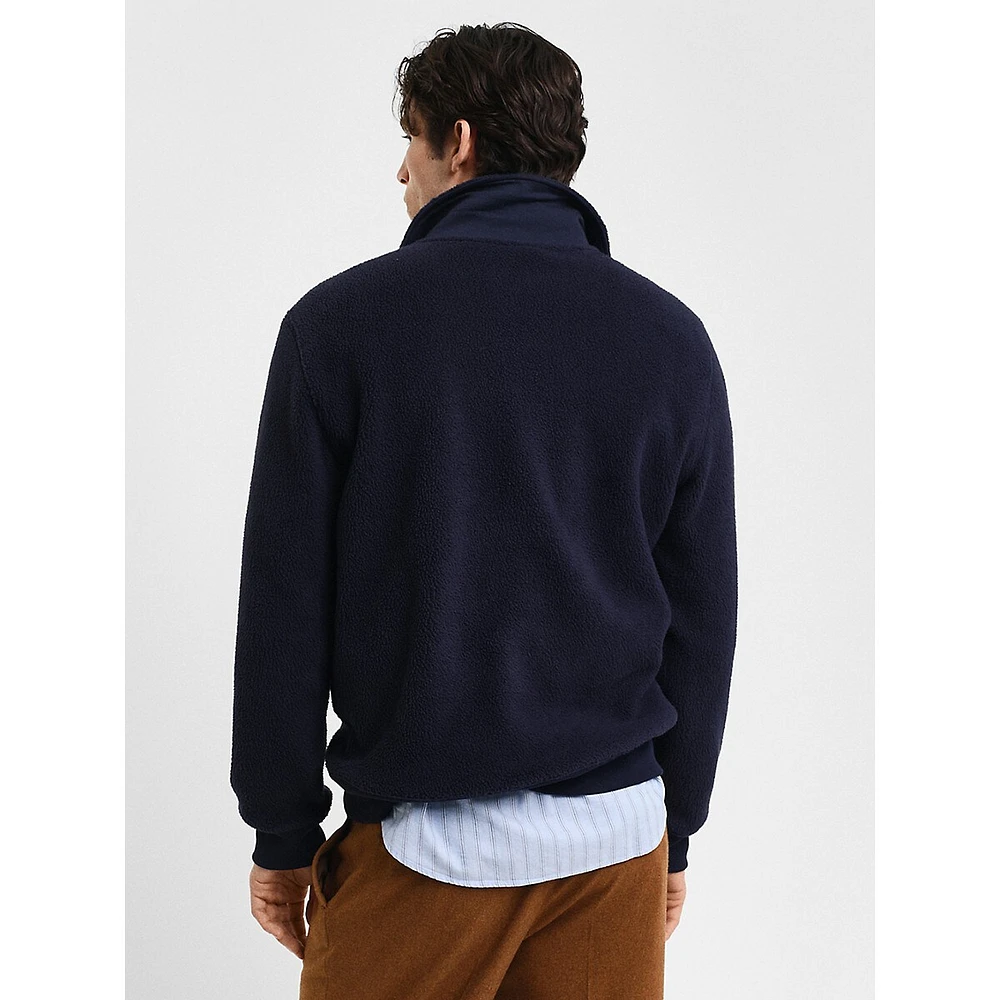 G Badge Half-Zip Fleece Pullover