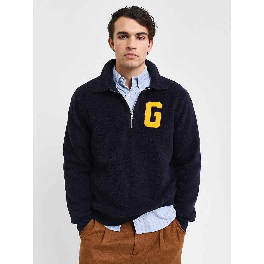 G Badge Half-Zip Fleece Pullover