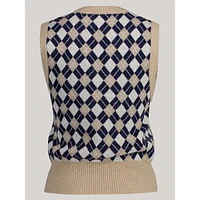 Lambswool Argyle Vest