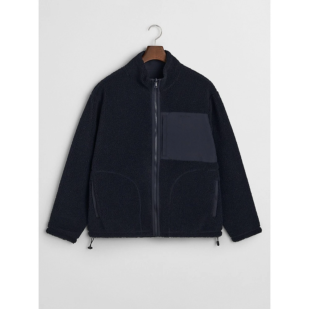 Reversible Full-Zip Fleece Jacket