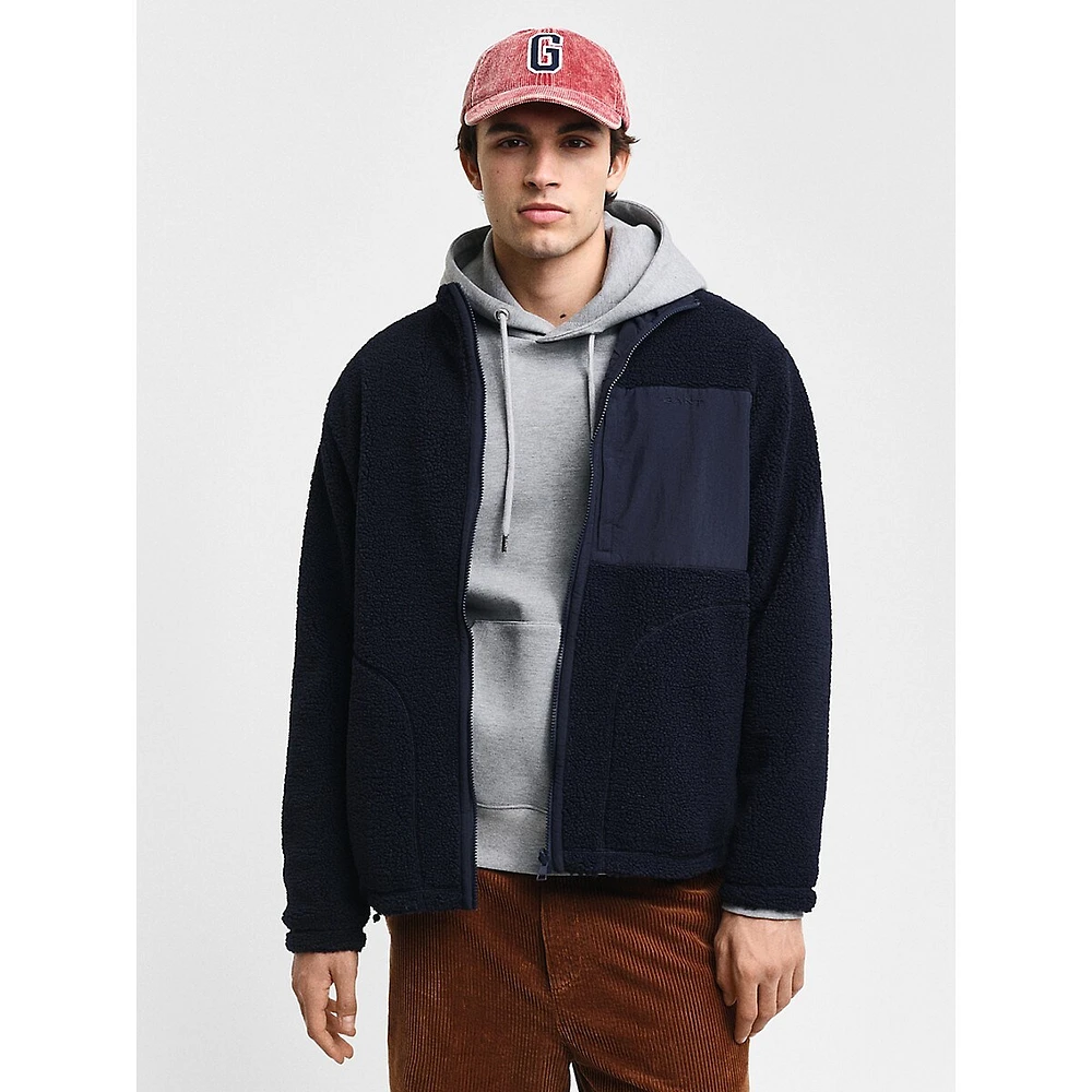 Reversible Full-Zip Fleece Jacket