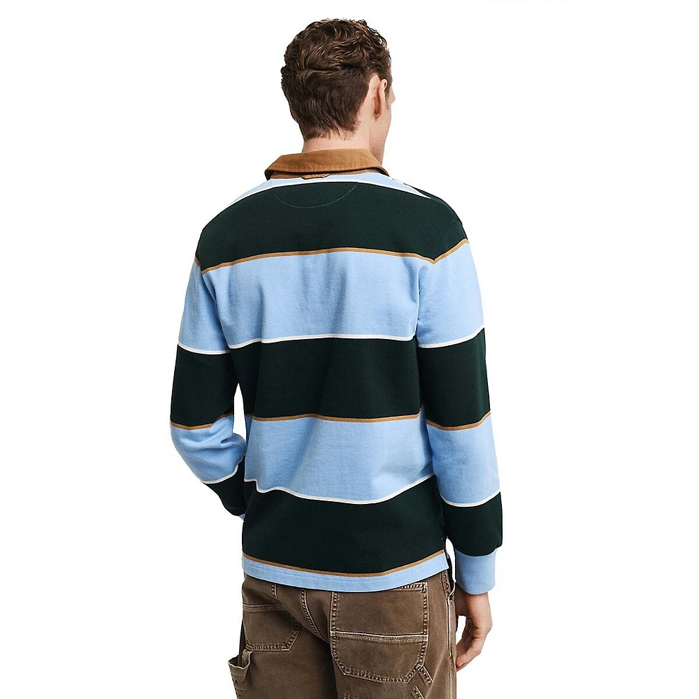 Maillot de rugby épais à rayures