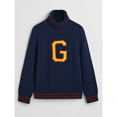 Varsity G Turtleneck Sweater