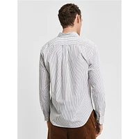 Regular-Fit Poplin Stripe Shirt