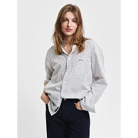 Regular-Fit Poplin Stripe Shirt