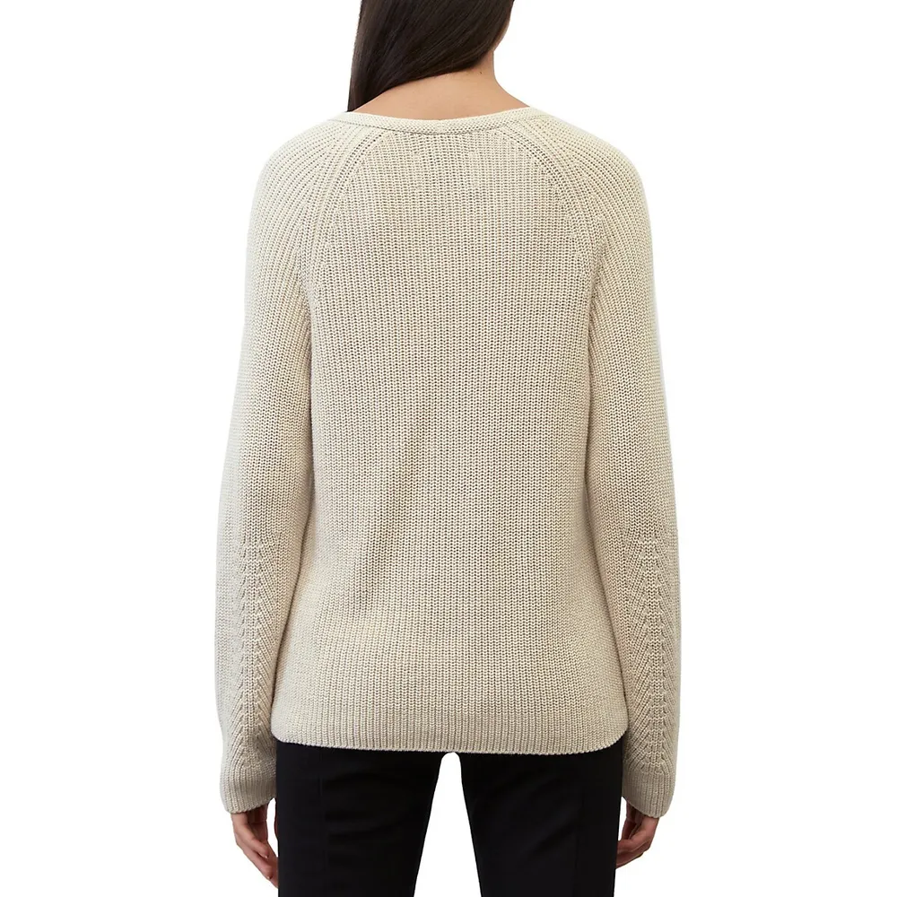 Organic Cotton V-Neck Sweater