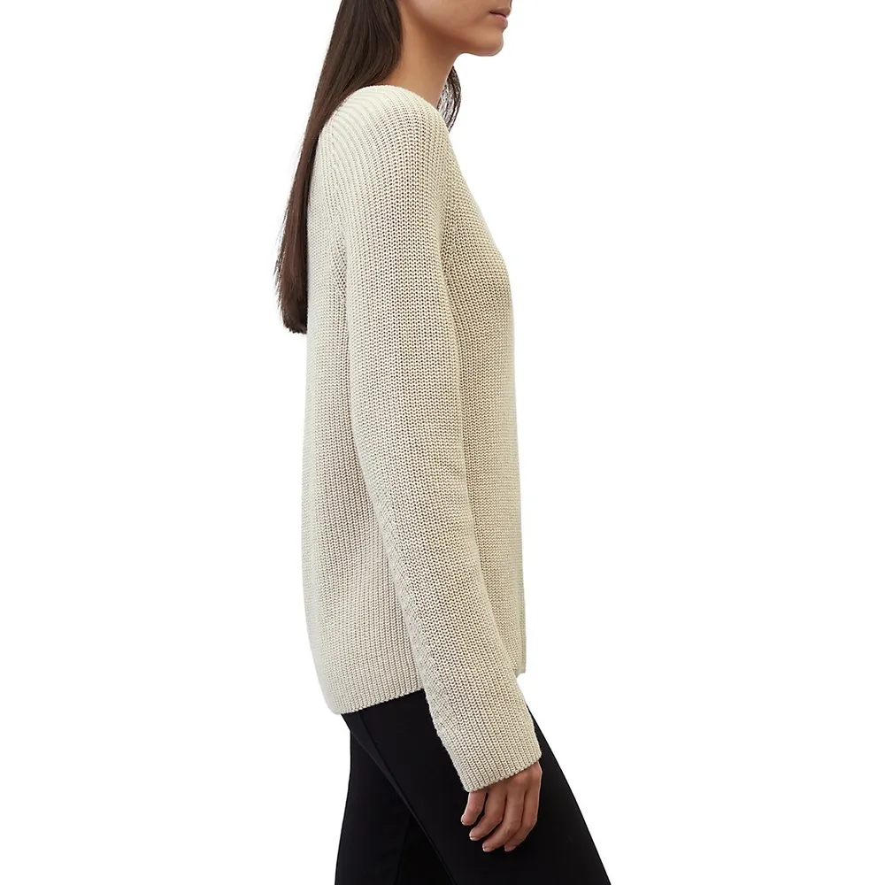 Organic Cotton V-Neck Sweater