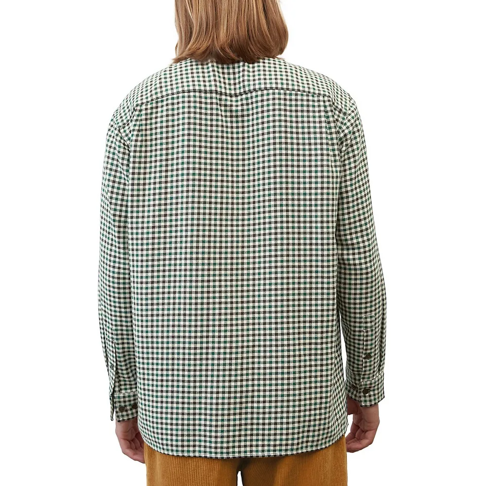 Checks Organic Cotton Relaxed-Fit Twill Shirt