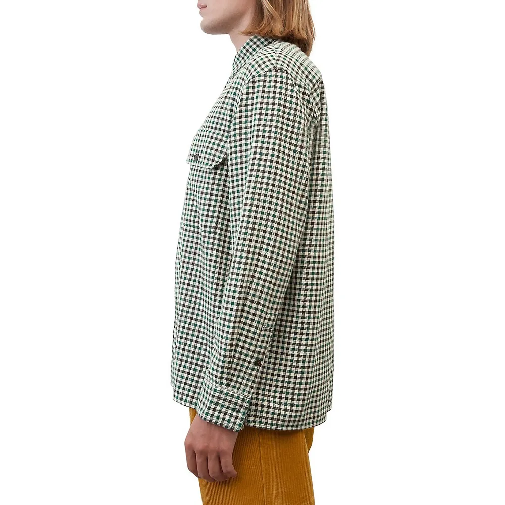 Checks Organic Cotton Relaxed-Fit Twill Shirt