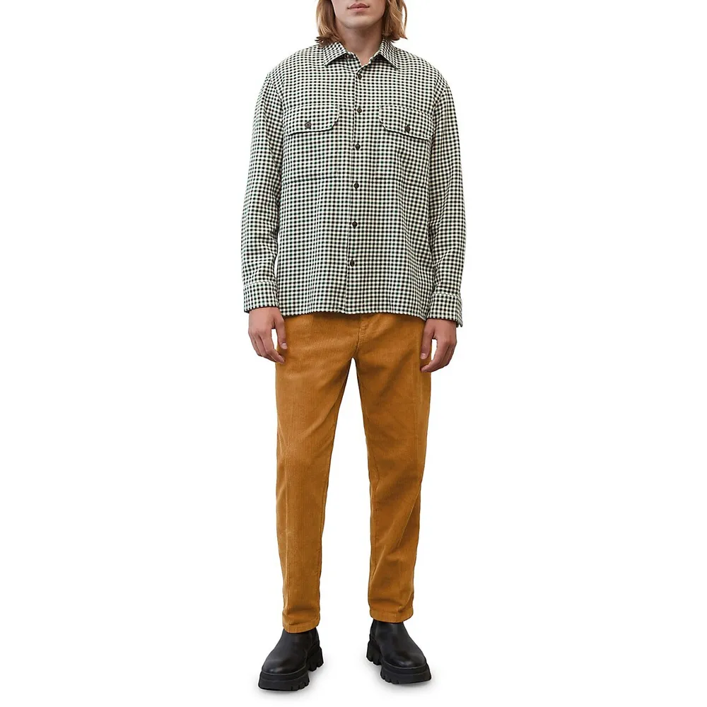 Checks Organic Cotton Relaxed-Fit Twill Shirt