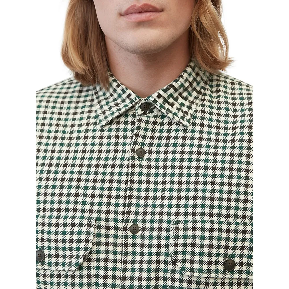 Checks Organic Cotton Relaxed-Fit Twill Shirt