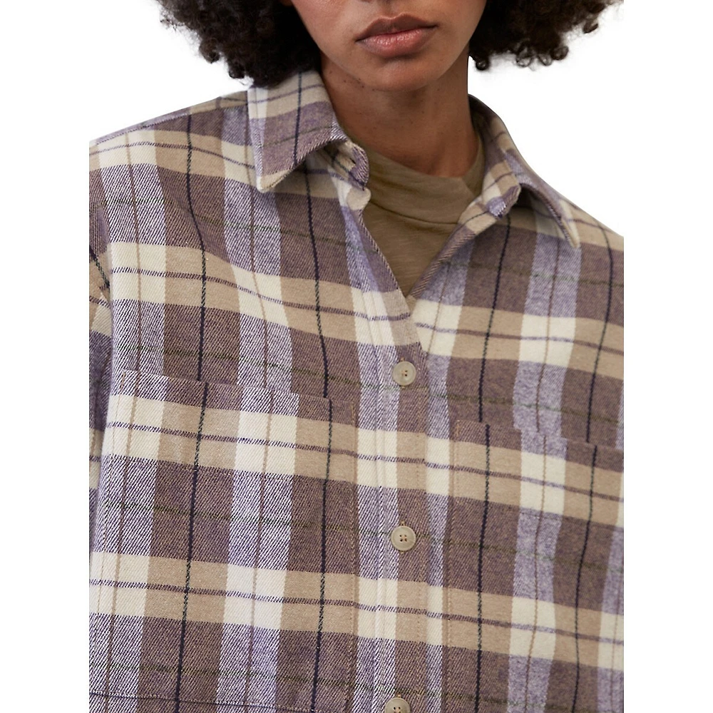 Unisex Checked Oversized Shacket