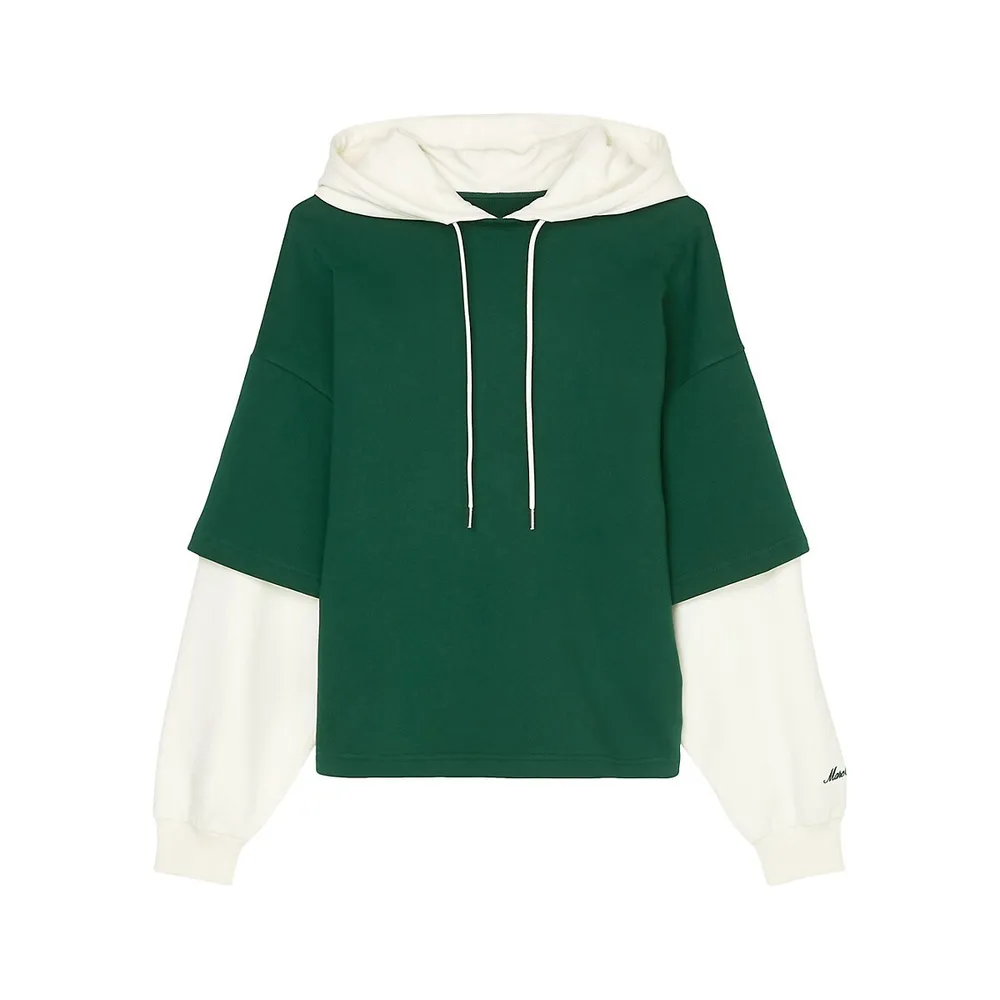 Oversized Organic Cotton Two-In-One Sweatshirt