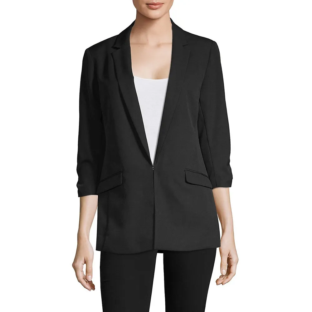 Classic Three-Quarter Sleeve Blazer