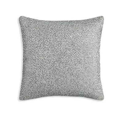 Dimensional Beaded Decorative Pillow