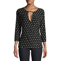 Embellished Surplice Top