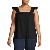 Plus Cap-Sleeve Flutter Tank