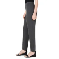Textured Mid-Rise Comfort Pants
