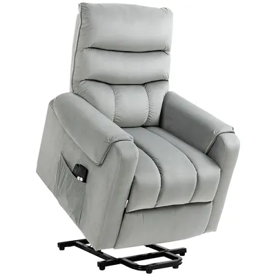 Massage Recliner Chair With Side Pocket And Footrest