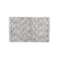 Textured Striped Bath Rug