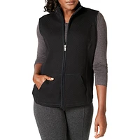 Petite Quilted Mock Neck Vest