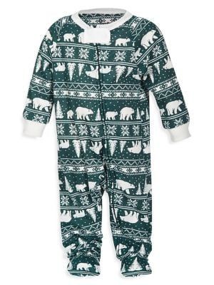 Baby's Fairisle One-Piece Footed Pyjamas