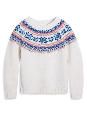 Little Girl's Fair Isle Knit Sweater