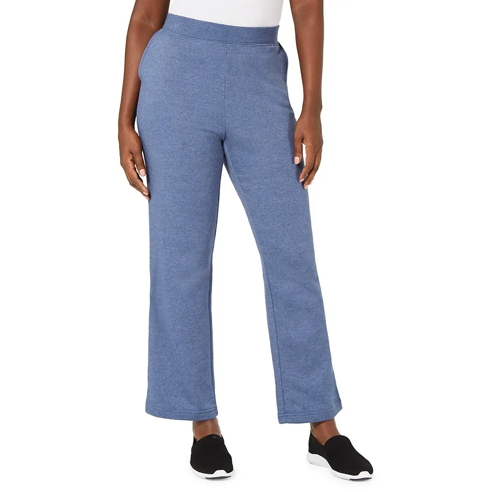 GapFit Snap-Hem Fleece-Lined Sweatpants